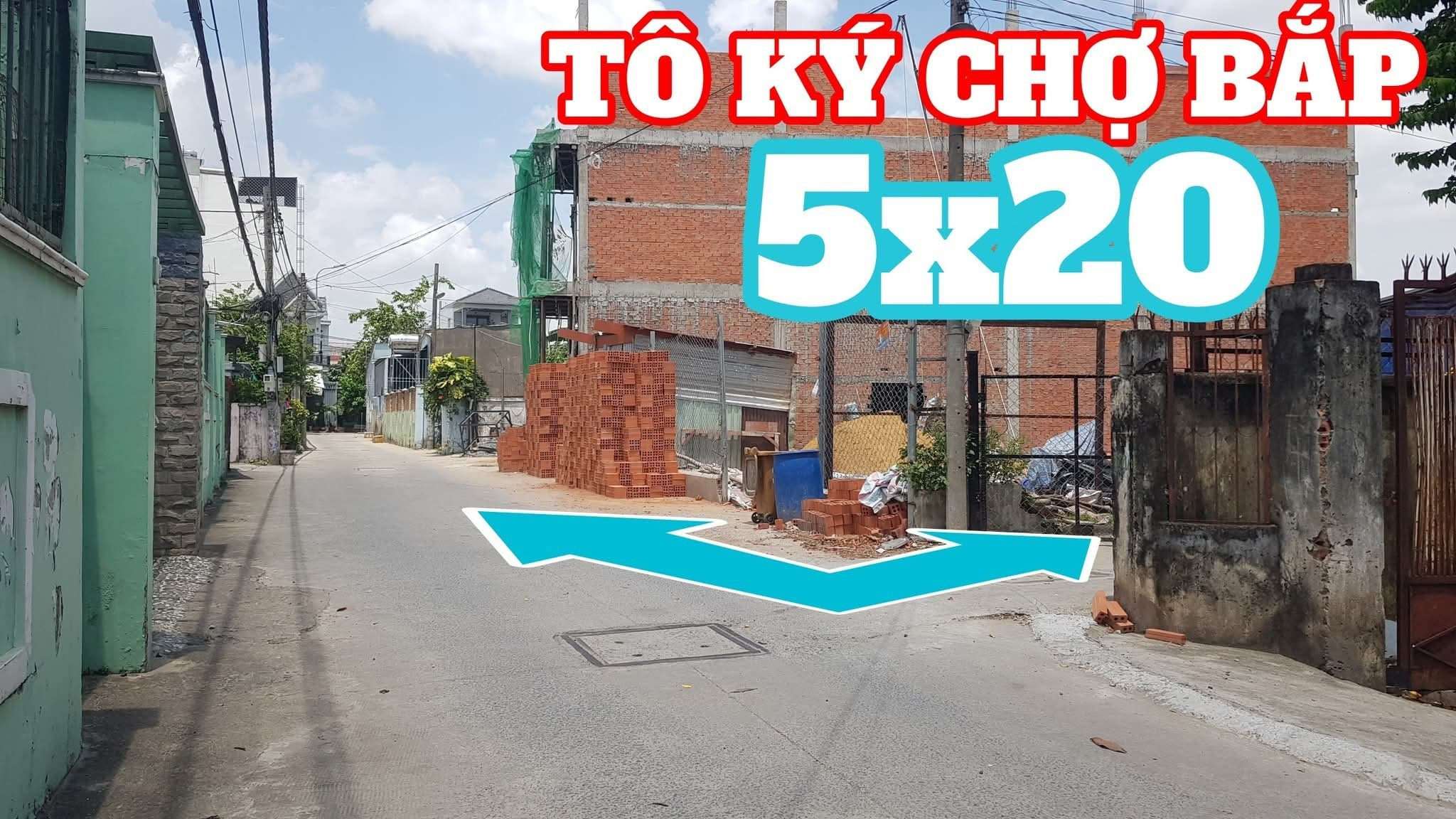 🛑 Đẹp trung tâm giáp Q12 giá hợp lý tìm trục Tô Ký gần chợ bắp hãy lấy ngay lô đất 100m² thổ cư vuông đẹp 5x20 ngay góc 2MT công nhận đủ Tô Ký, Thới Tam Thôn vào
