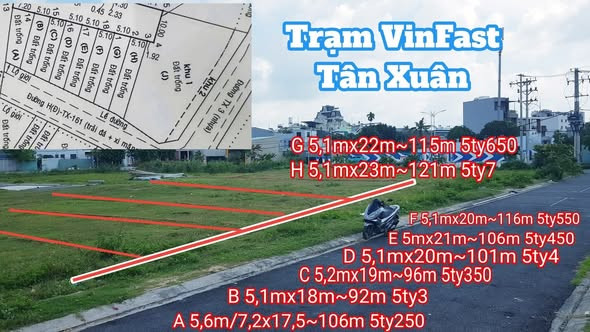 🆕️HƠN CHỤC NỀN MẶT TIỀN TÂN XUÂN VỪA RA SỔ, GẦN TÔ KÝ KHU ĐẸP DIỆN TÍCH LÝ TƯỞNG giá từ ngoài 5ty khu VIP sổ đẹp dân cư xây tự do