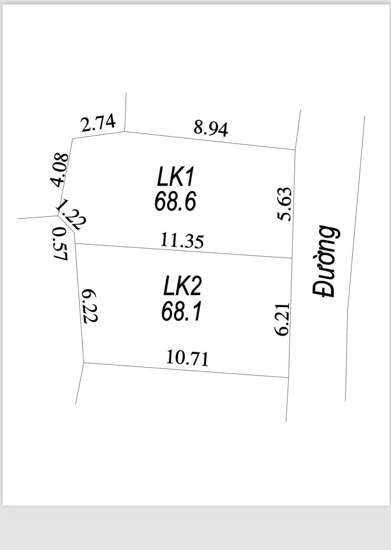 Bán đất 068.1m² full thổ cư ngang 6.21m giá 800 triệu tại Đường Tống Trân Xã Quang Hưng