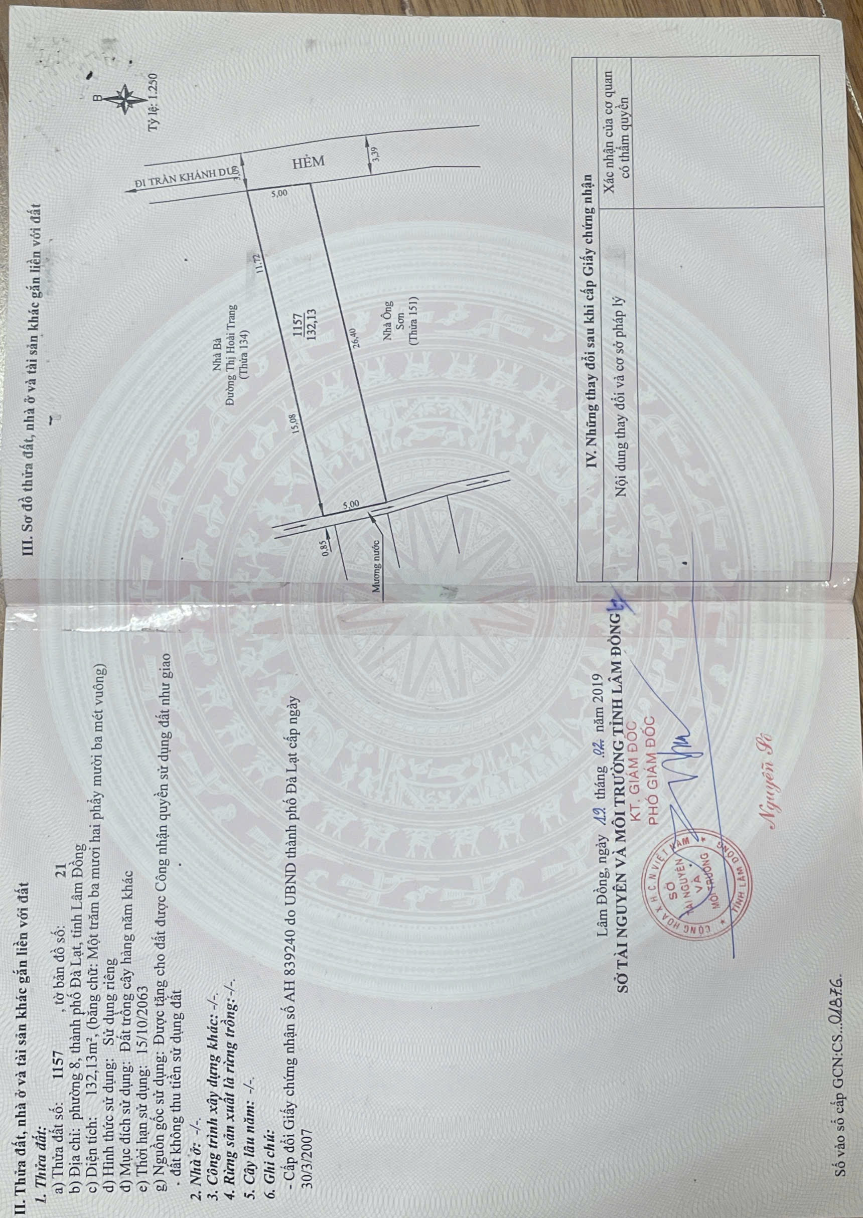 Lô đất khu gần ngã 5 Đại Học Đà Lạt
