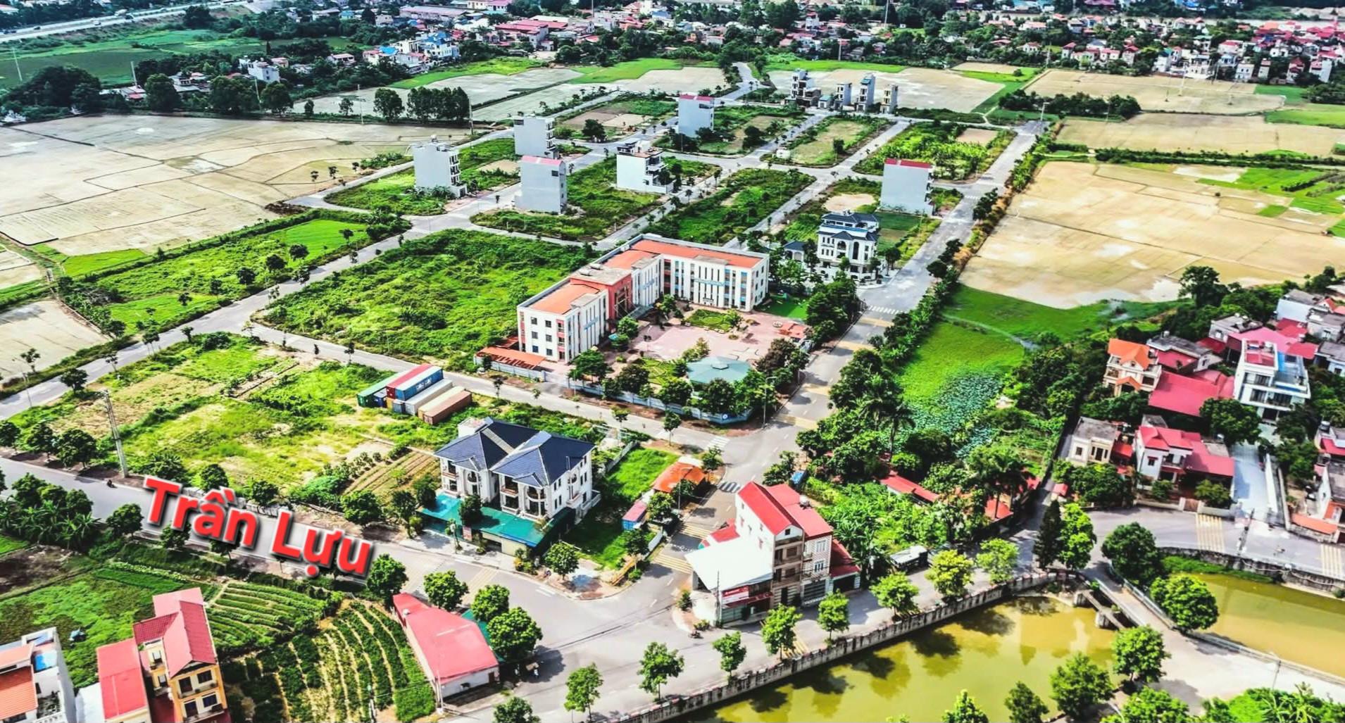 Bán đất đấu giá kim chân mặt chính đường trần lựu 284m2 mặt 12m tây nam giá 11.2 tỷ