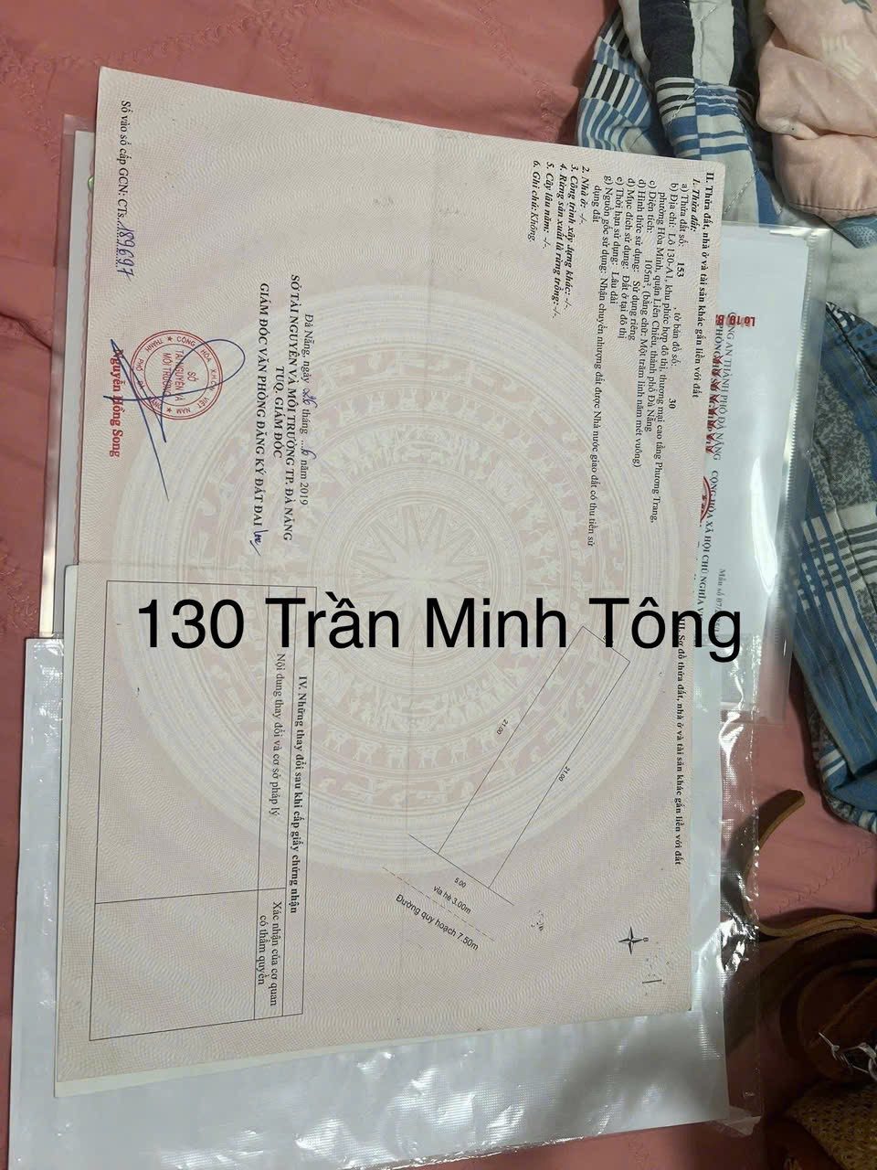 Bán lô đất Trần Minh Tông song song đường Nguyễn Sinh Sắc, thông biển Nguyễn Tất Thành
