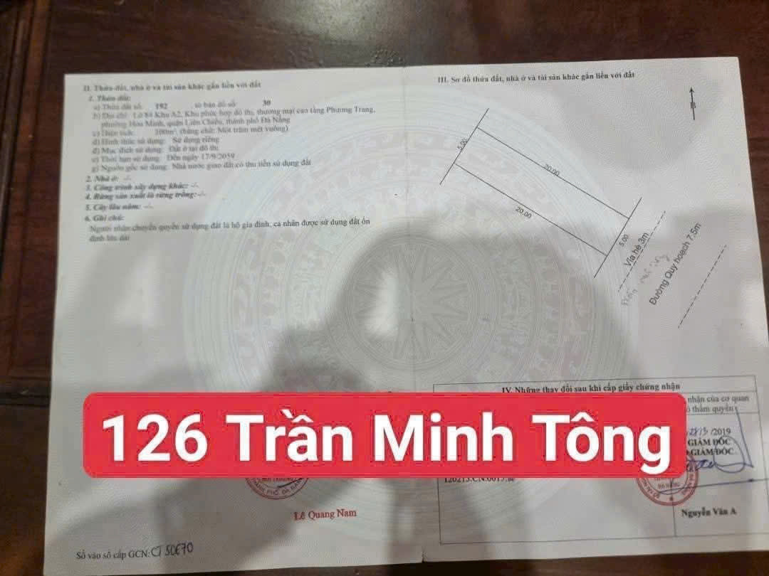 Đất MT Trần Minh Tông 📌📌📌LÀM VIỆC TRỰC TIẾP GIÁ TỐT !!!