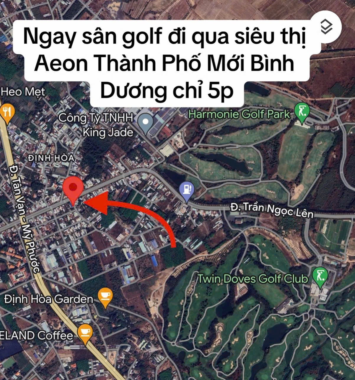 Bán góc Trần Ngọc Lên Định Hoà Thủ Dầu Một gần sân golf, trường học, bệnh viện