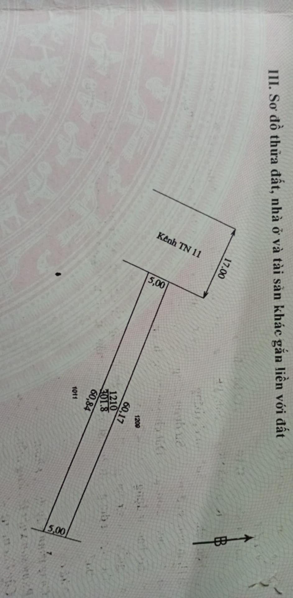 Bán nhà 301,8m² ngang 5m giá 1.7 tỷ Phường Bình Minh