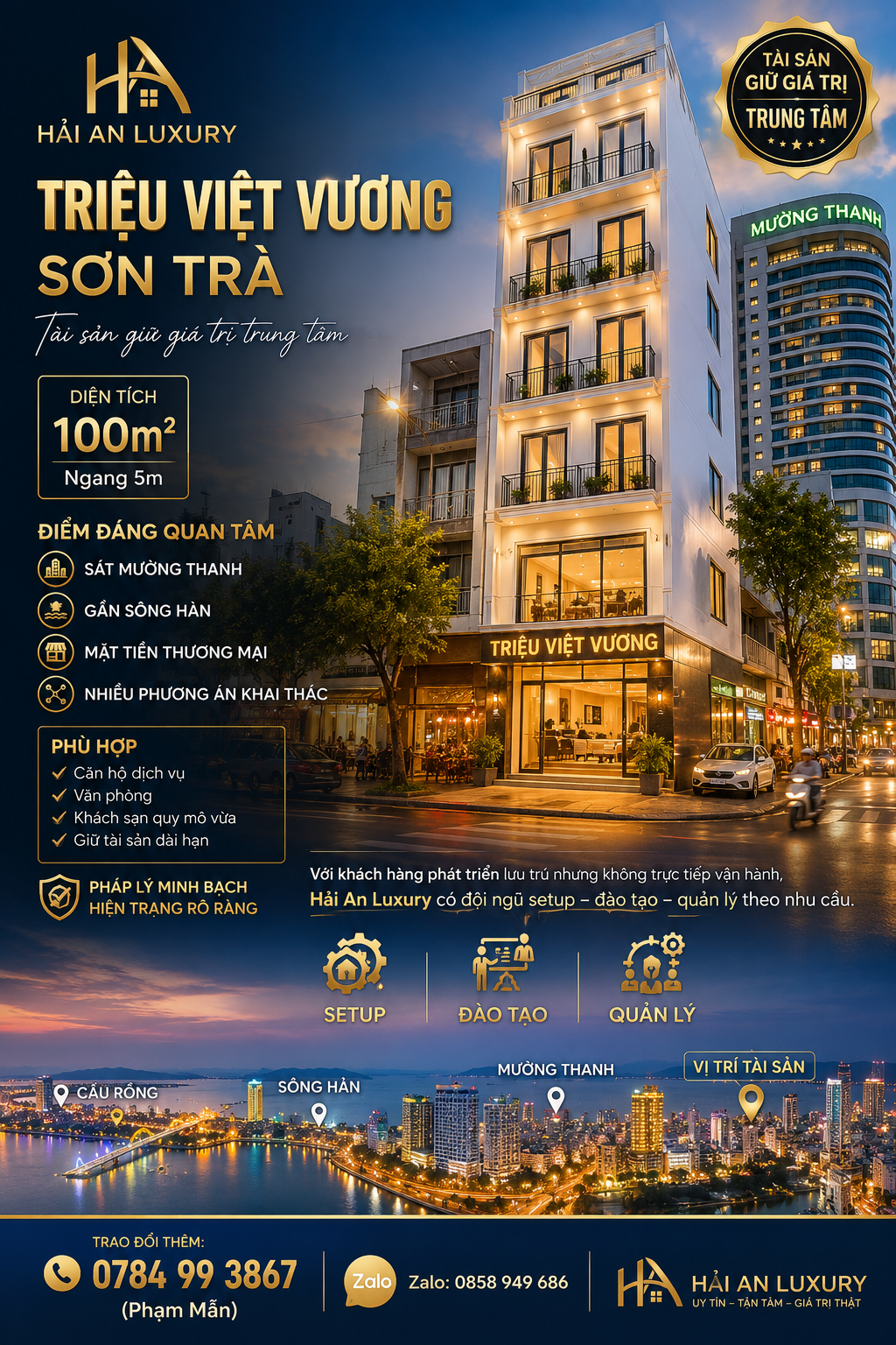 BÁN NHÀ MẶT TIỀN TRIỆU VIỆT VƯƠNG – SƠN TRÀ – QUỸ ĐẤT 100M² KHAI THÁC THƯƠNG MẠI