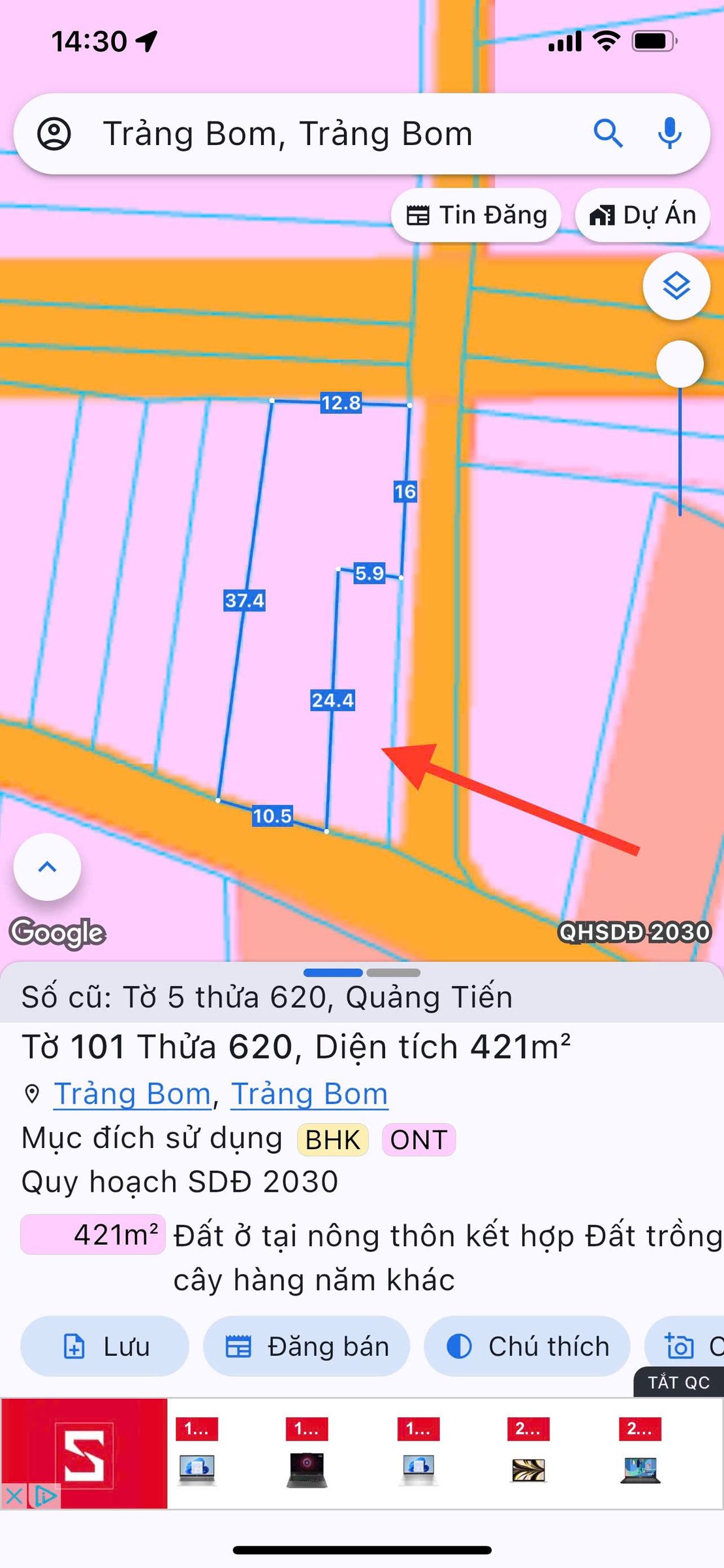 Cần bán nhà mới đẹp đường Trịnh Hoài Đức cách Quốc lộ 1A 200m