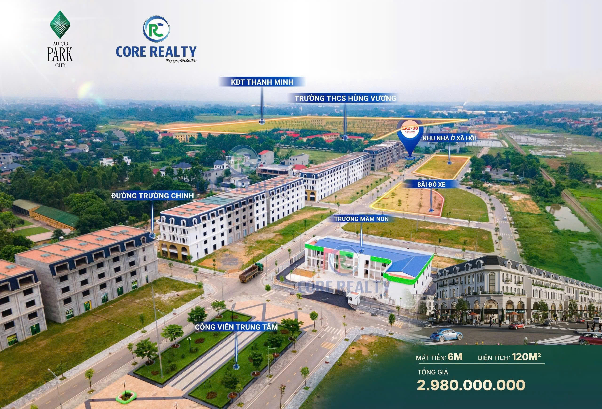 CÒN 2 LÔ ĐẤT NỀN CUỐI CÙNG CỰC HOT TRUNG TÂM PHƯỜNG ÂU CƠ - PHÚ THỌ