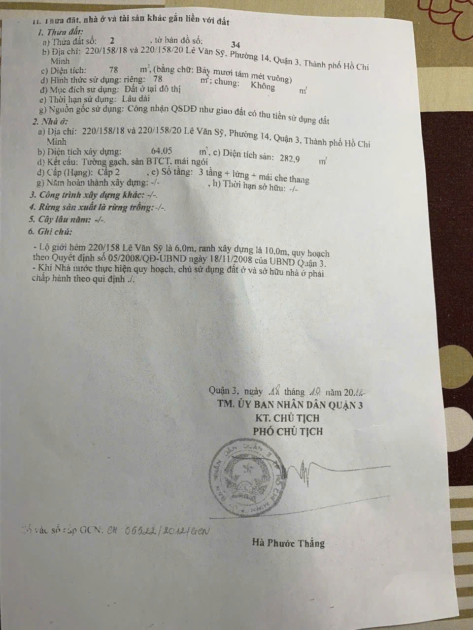 Bán nhà 796/7-9 Trường Sa, Phường 14, Quận 3 – Giá 39,5 tỷ