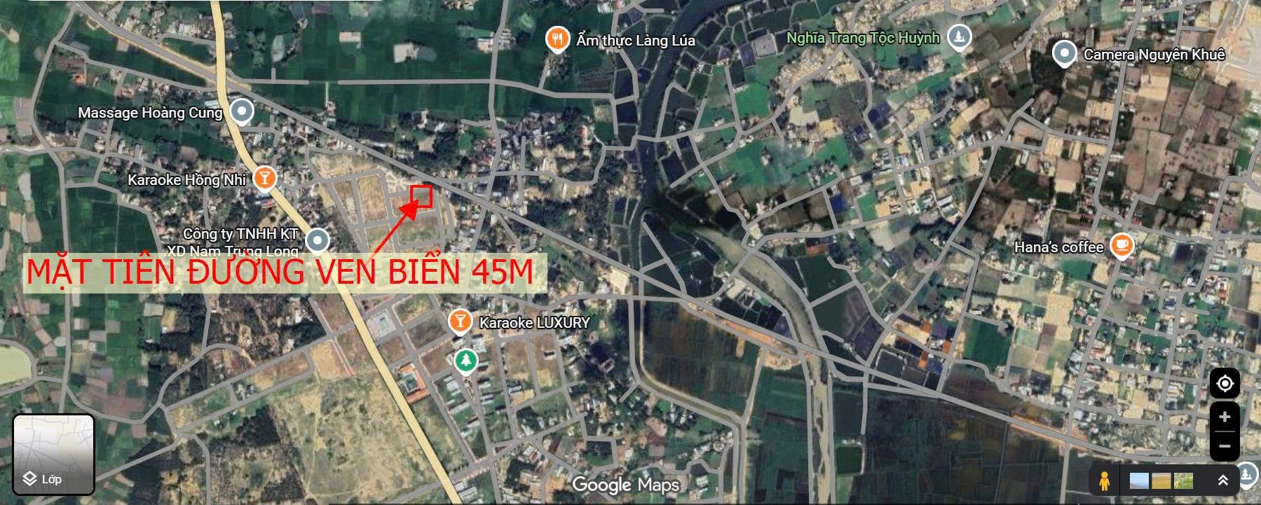 Hàng hiếm 2 lô Cát Khánh mặt tiền đường 45m ven biển diện tích 300m2, ngang 12m