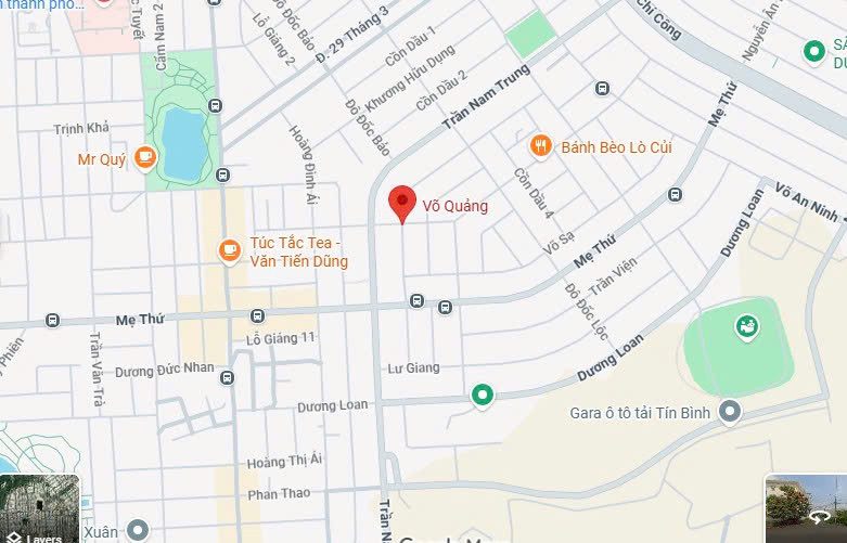 🏆BÁN ĐẤT ĐẸP ĐƯỜNG VÕ QUẢNG dt100m2 Gía 5ty050 tl nhẹ