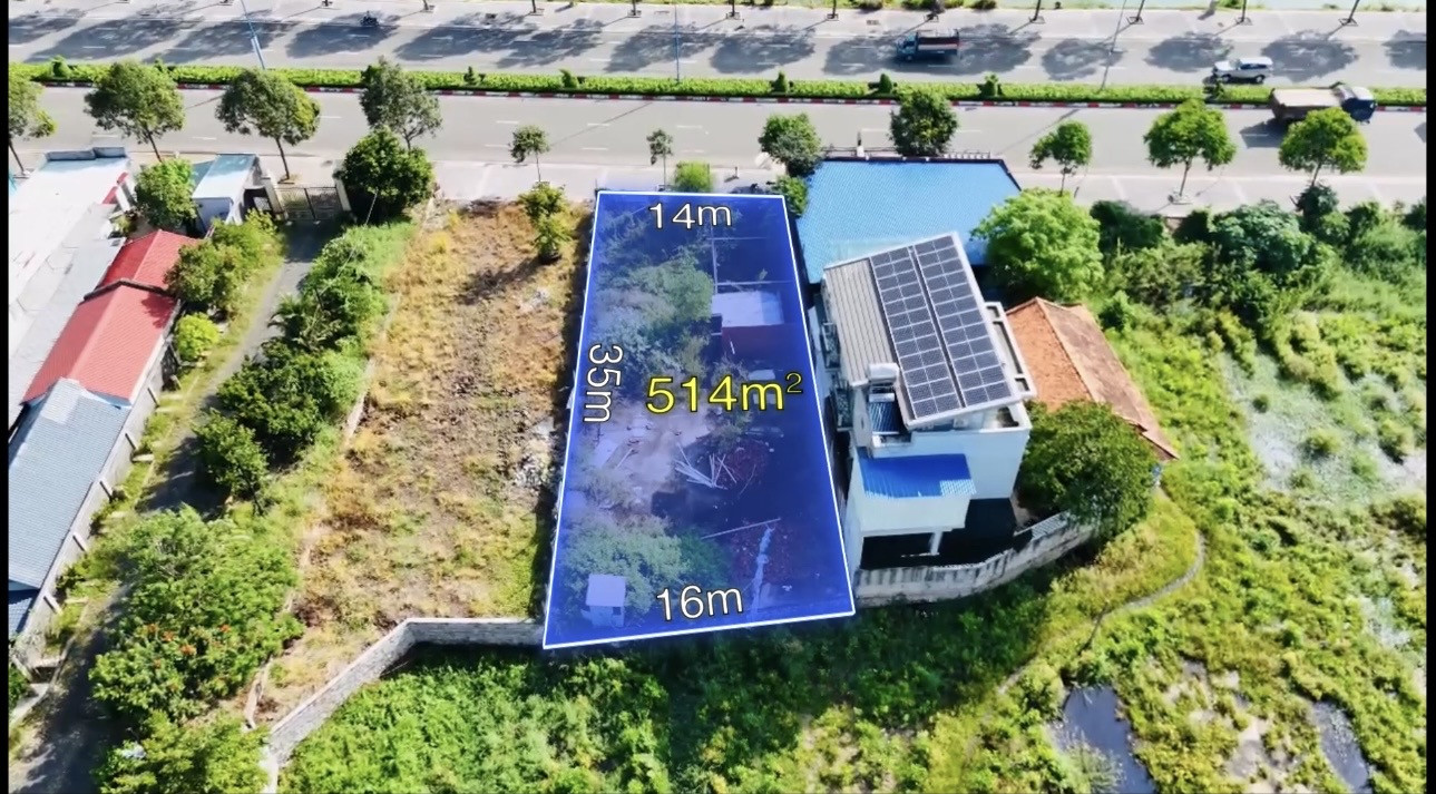 514m2 đất mặt tiền đường Võ Thị Sáu - Phước Hải - TP HCM.