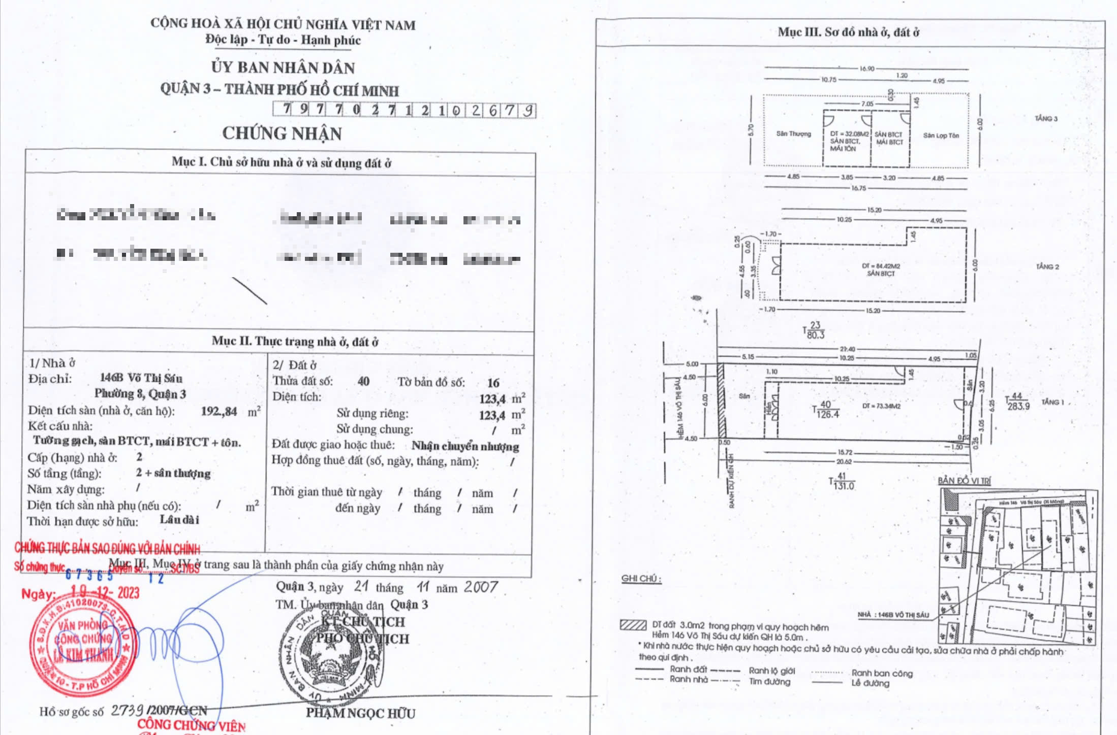 Bán nhà Võ Thị Sáu, P. Võ Thị Sáu, Q.3 – Giá 34,5 tỷ