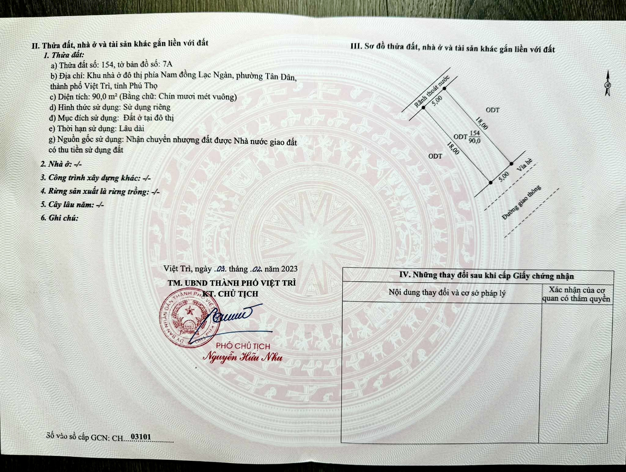 Gđ cần bán 2 ô đất khu đô thị Nam Đồng Lạc Ngàn Bavella, phường Việt Trì (p.Tân Dân cũ)T.Phú Thọ
