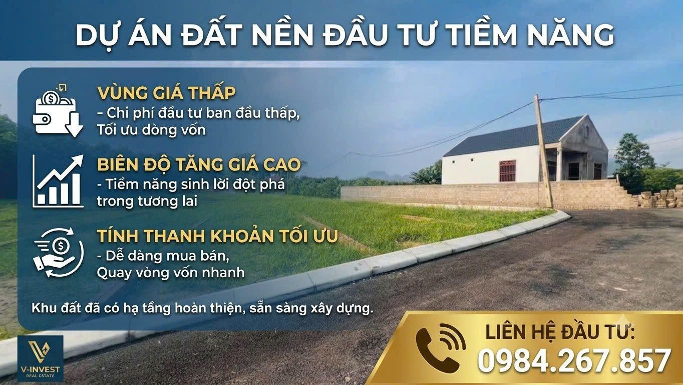 CHỈ 185TR SỞ HỮU ĐẤT NỀN TẠI LẠC THỦY, HÒA BÌNH