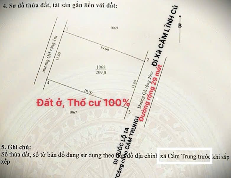 Đất ngang 11m .Thổ cư 100% , nằm trên trục đường Trung-lĩnh qh 29m . Giá đã bao tất cả giấy tờ và có thương lượng nhẹ. ☎️ 0975236037 e Cường . Chính chủ