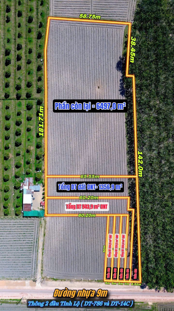 Chính chủ bán lô đất siu to giá rẻ mặt tiền nhựa gần 1hecta giá chỉ 21ty