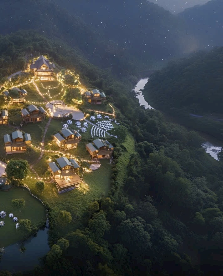 BÁM SUỐI - TRỰC DIỆN ĐỒI THÔNG - CÁCH CHỢ ĐÊM 18 km - KHU VIEW TRIỆU MÂY - CHỈ 1.5 trđ/m2