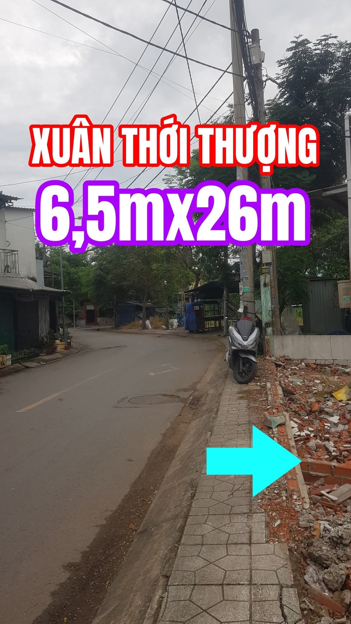 Bán đất mặt tiền Xuân Thới Thượng 140m² ngang 7x23m giá 6.75 tỷ Xã Bà Điểm
