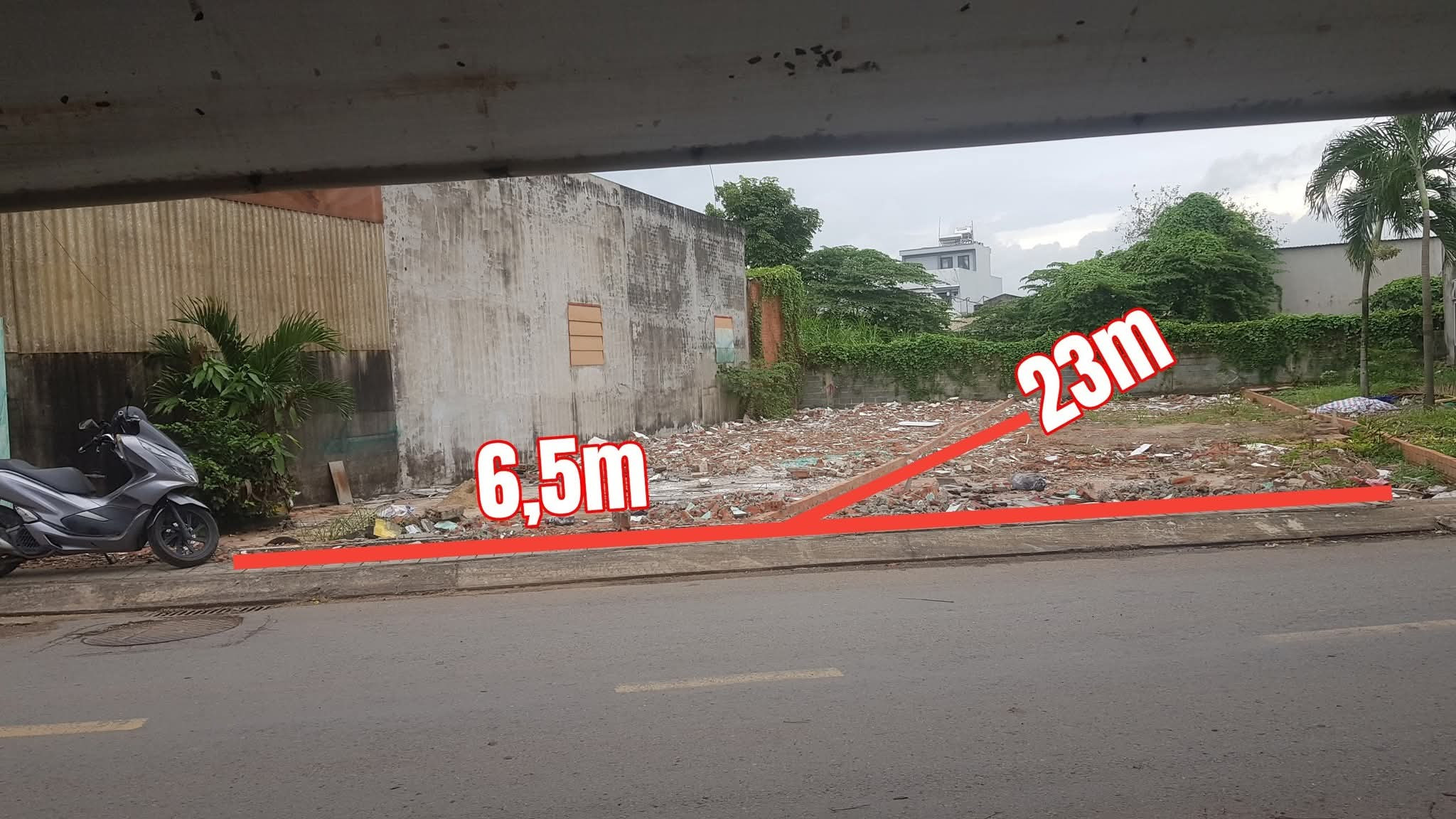 Bán đất mặt tiền Xuân Thới Thượng 140m² ngang 7x23m giá 6.75 tỷ Xã Bà Điểm Hóc Môn