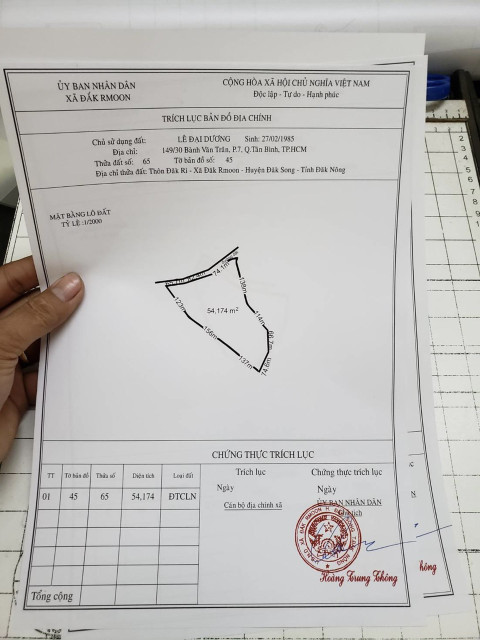 Bán  đất nông nghiệp 50000m² , giá 2.5 tỷ tại, Huyện Đắk Song, Đắk Nông