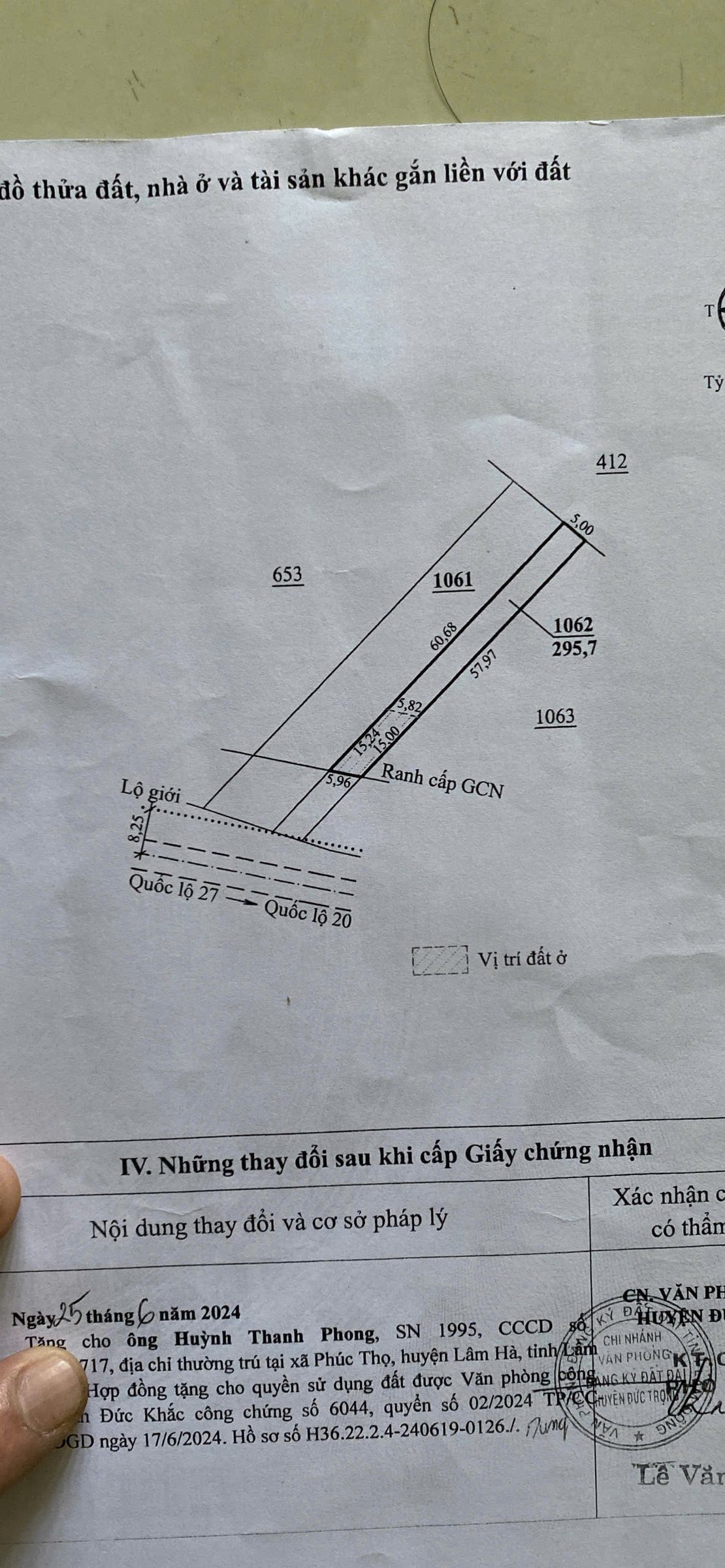 Bán nhanh lô Đất Liên Hiệp, Đức Trọng, tỉnh Lâm Đồng.