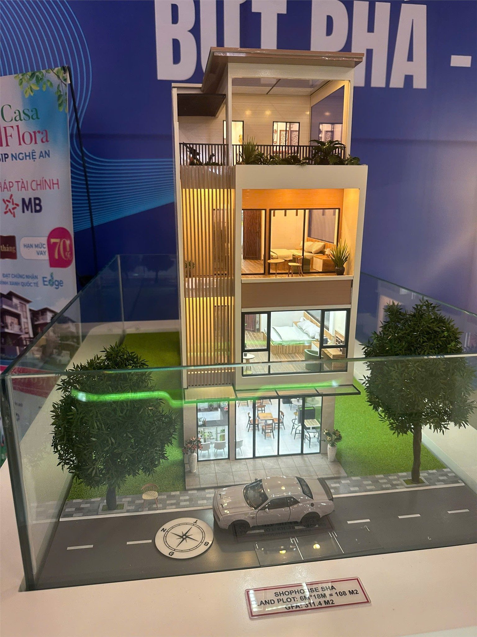 NHÀ PHỐ 3 TẦNG 2 MẶT THOÁNG – KĐT VSIP NGHỆ AN – Xã Hưng Tây, Hưng Nguyên, Nghệ An
