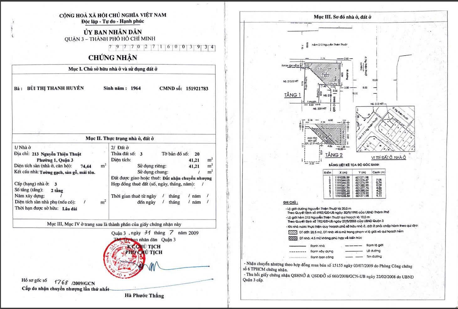 Gia Đình Cần Bán Nhà Mặt tiền 213 Nguyễn Thiện Thuật – Giá 22,9 tỷ