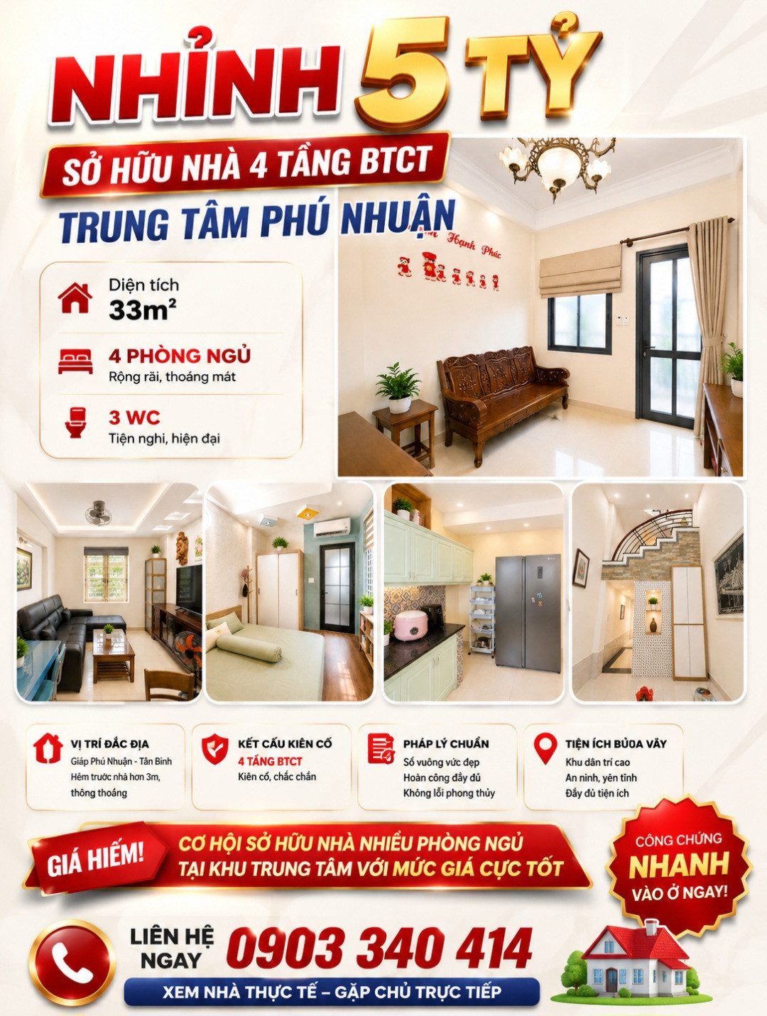 4 TẦNG CHỈ 5.3 TỶ. PHÚ NHUẬN CỰC HI.ẾM TRONG PHÂN KHÚC