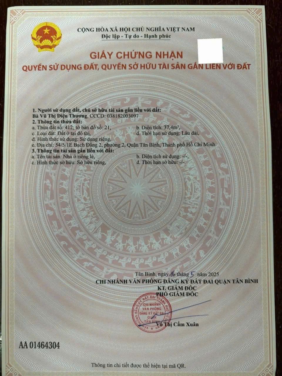 BDS  HVL [NC] 11 Đặng Văn Sâm Tân Bình