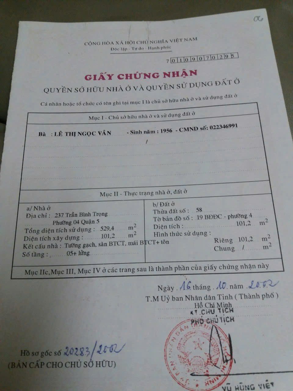 Chính Chủ Bán Nhà Mặt tiền 237 Trần Bình Trọng – Giá 50 tỷ