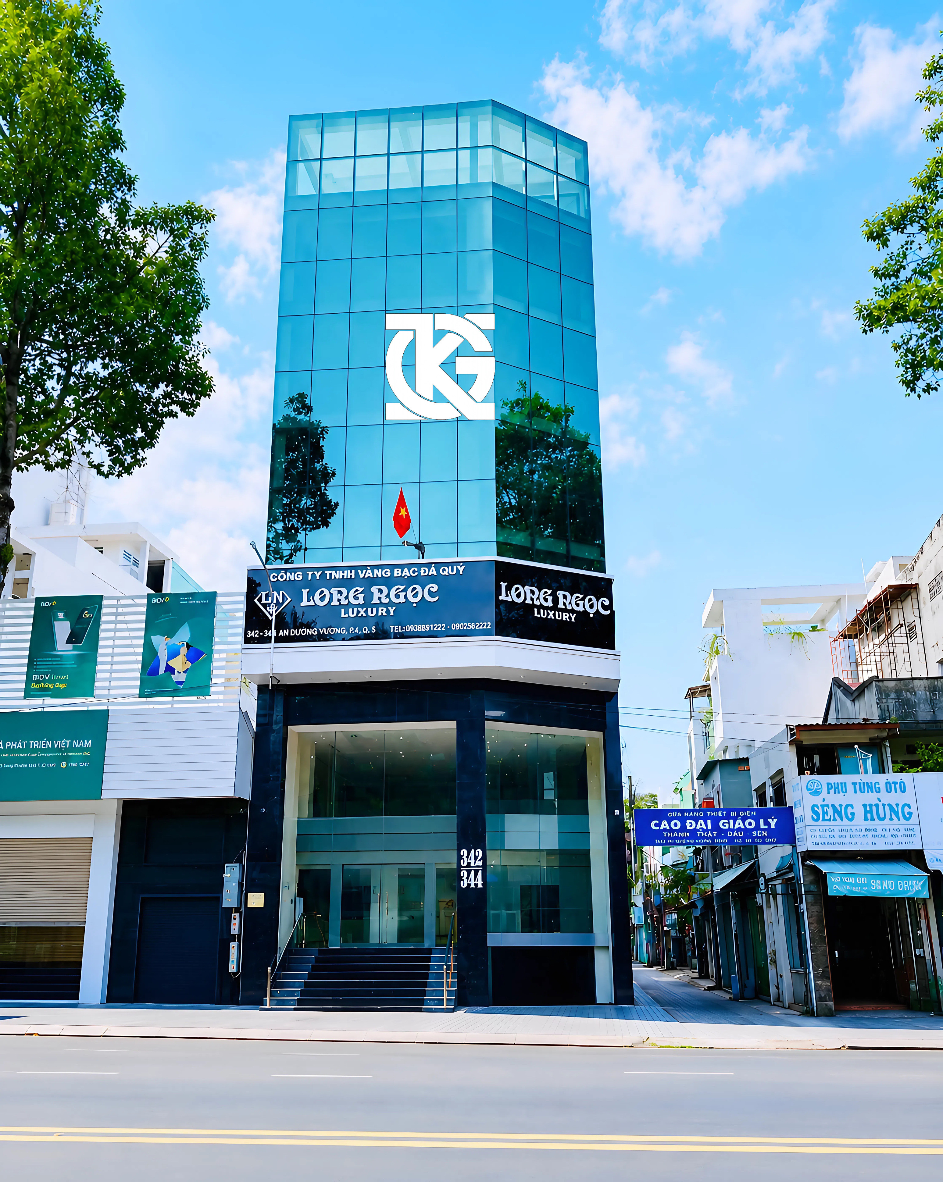 ❇️❇️ Cho Thuê Toà Nhà GÓC 2MT: 342-344 An Dương Vương - Quận 5 - 9x20m, hầm, 7 tầng
