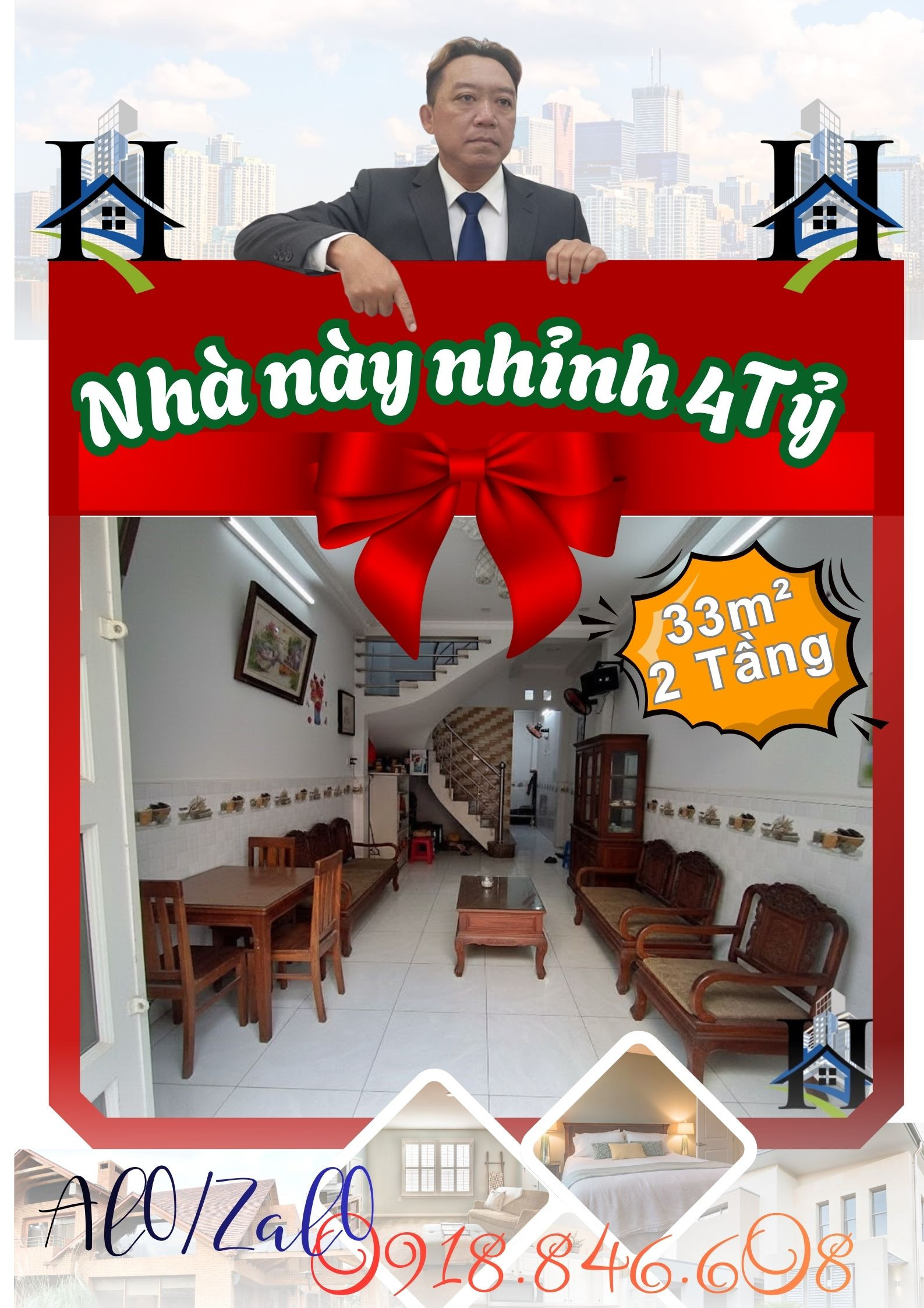 Q.8, 33m², 2 TẦNG, NHỈNH 4 TỶ, GẦN CAO LỖ – HXH 10 BƯỚC CHÂN