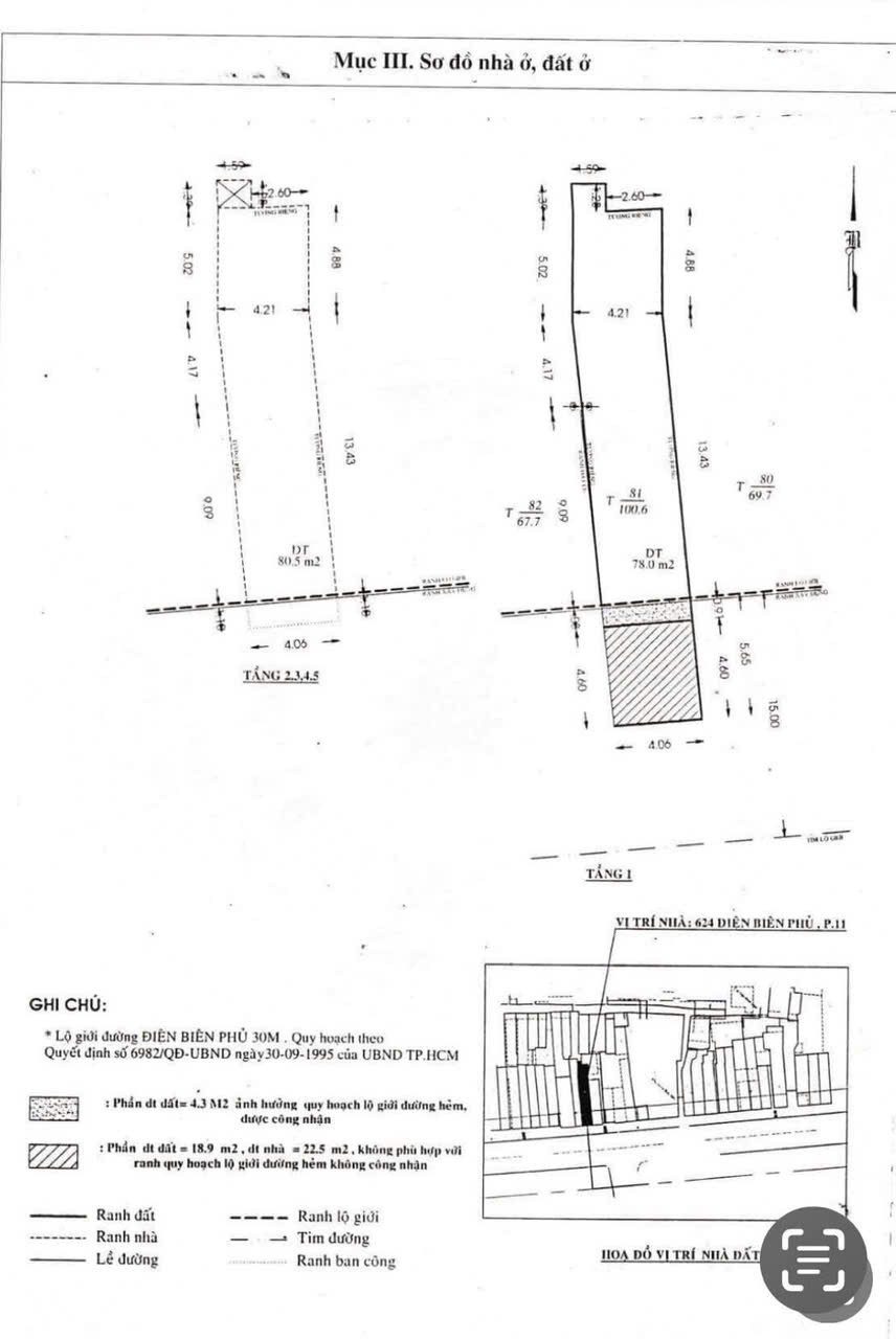 Chính Chủ Bán Nhà Mặt tiền 624 Điện Biên Phủ – Giá 29,5 tỷ