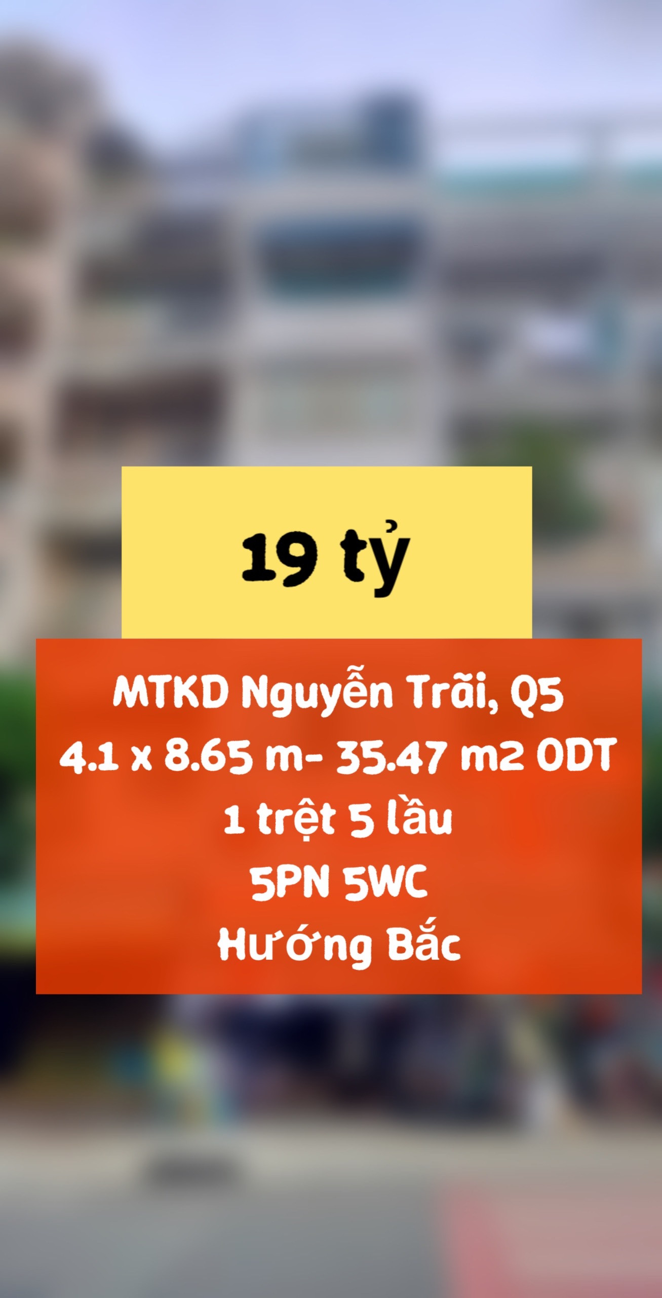 Mặt tiền kinh doanh Nguyễn Trãi 5 phòng giá 19 tỷ !