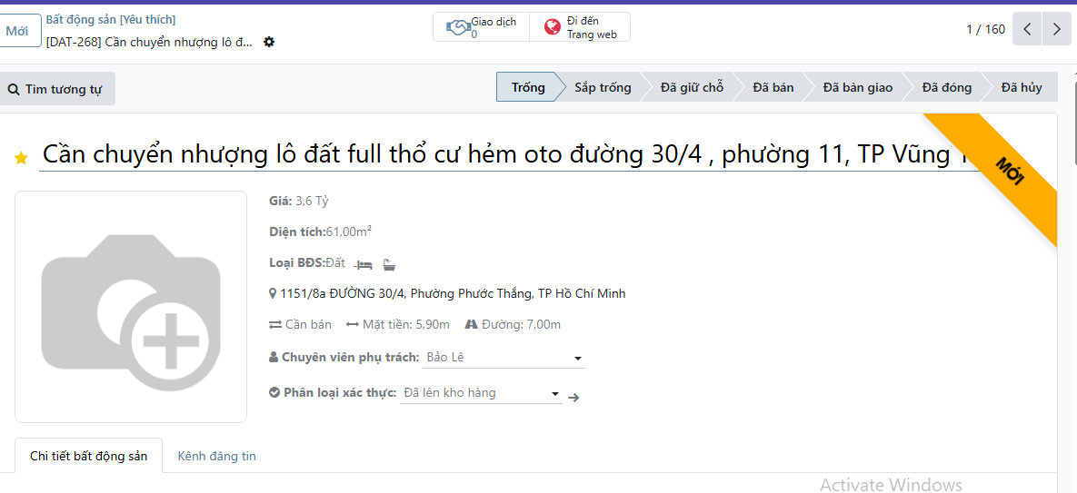🔥 BÁN ĐẤT TẶNG NHÀ TÔN MẶT BẰNG KINH DOANH HẺM Ô TÔ 7M ĐƯỜNG 30/4, P11, VŨNG TÀU – 61M² FULL THỔ CƯ – GIÁ CHỈ 3.6 TỶ