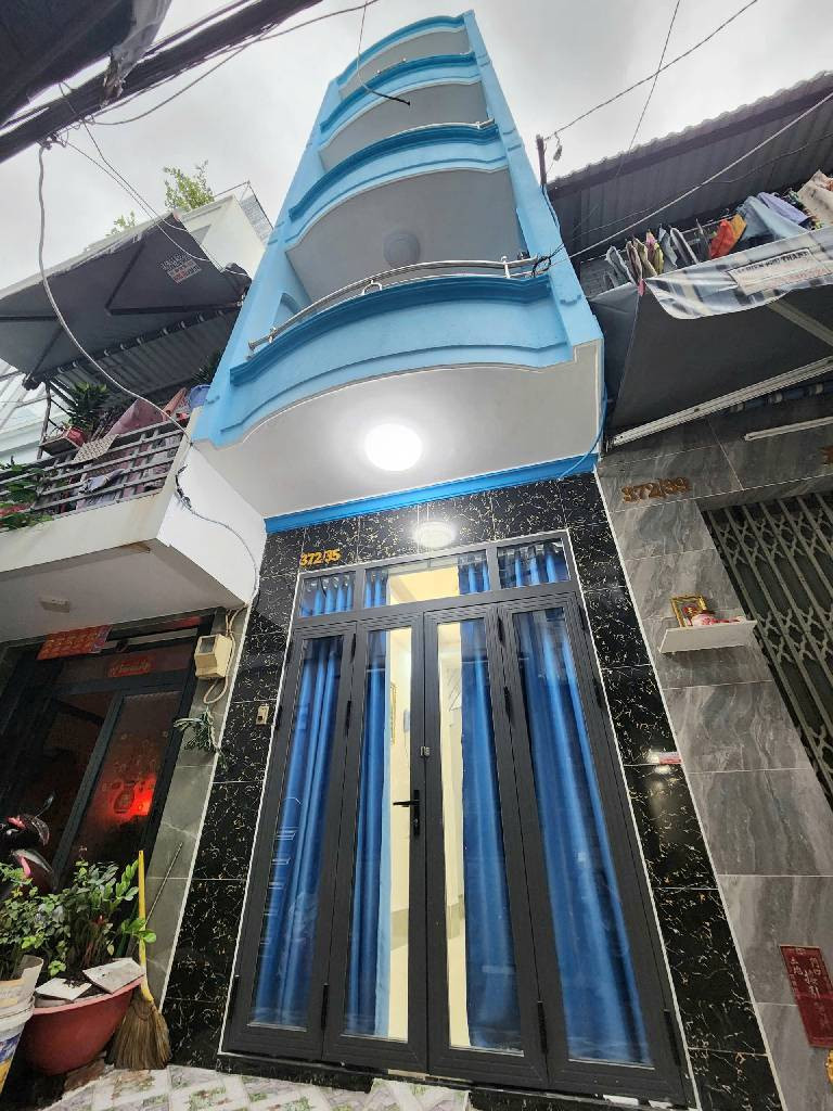BÁN NHÀ HẺM 372 TÙNG THIỆN VƯƠNG, P12, QUẬN 8, 4 TẦNG, 30M2