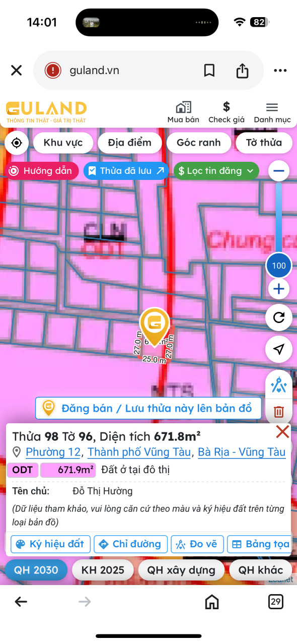 Bán đất 671.8m² phù hợp làm villa nghỉ dưỡng, homestay, khu du lịch mini