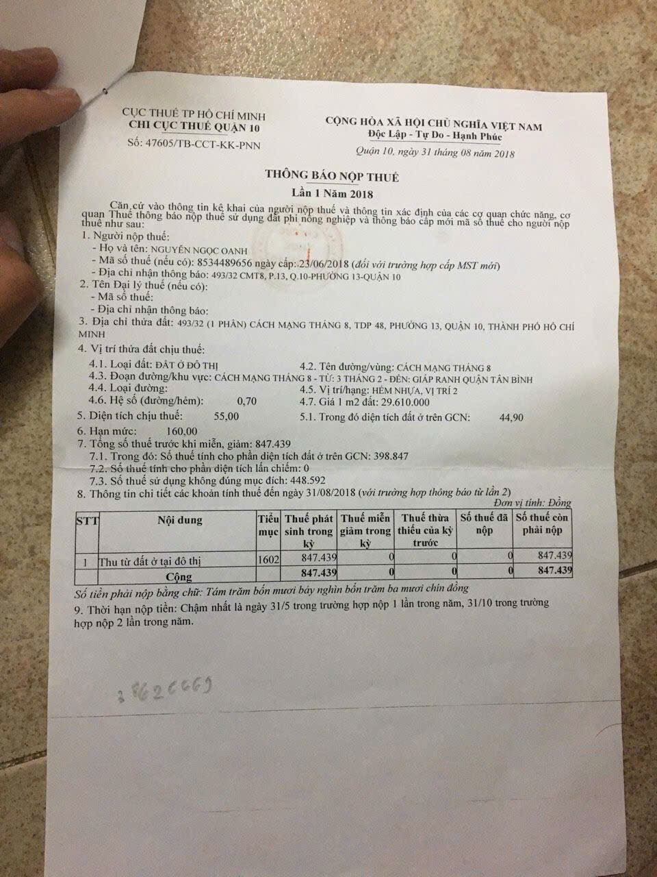 Bán nhà CMT8, P.13, Quận 10 – Giá 21,5 tỷ