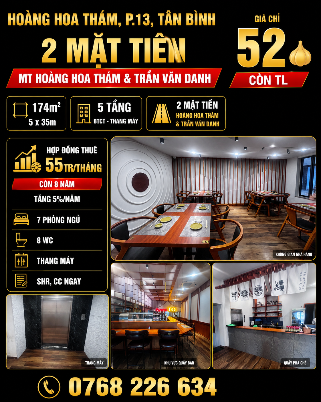 Bán Nhà riêng 174m2 có sẵn 174 m2 thổ cư giá 52 tỷ tại - Chọn - Phường 13 Quận Tân Bình TP. Hồ Chí Minh