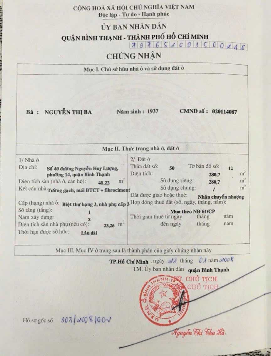 Bán Nhà Mặt Tiền 40 Nguyễn Huy Lượng, P14, Bình Thạnh