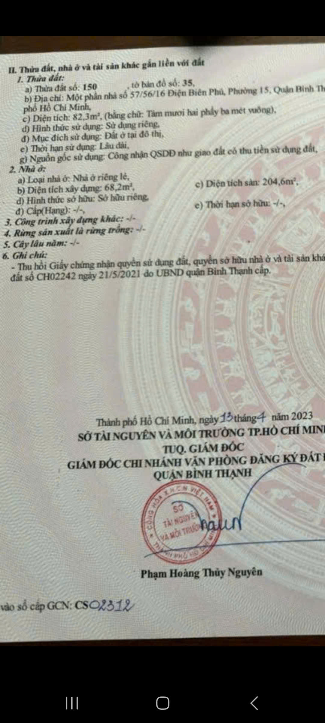 Bán nhà Điện Biên Phủ, P15, Bình Thạnh – Giá 11,6 tỷ