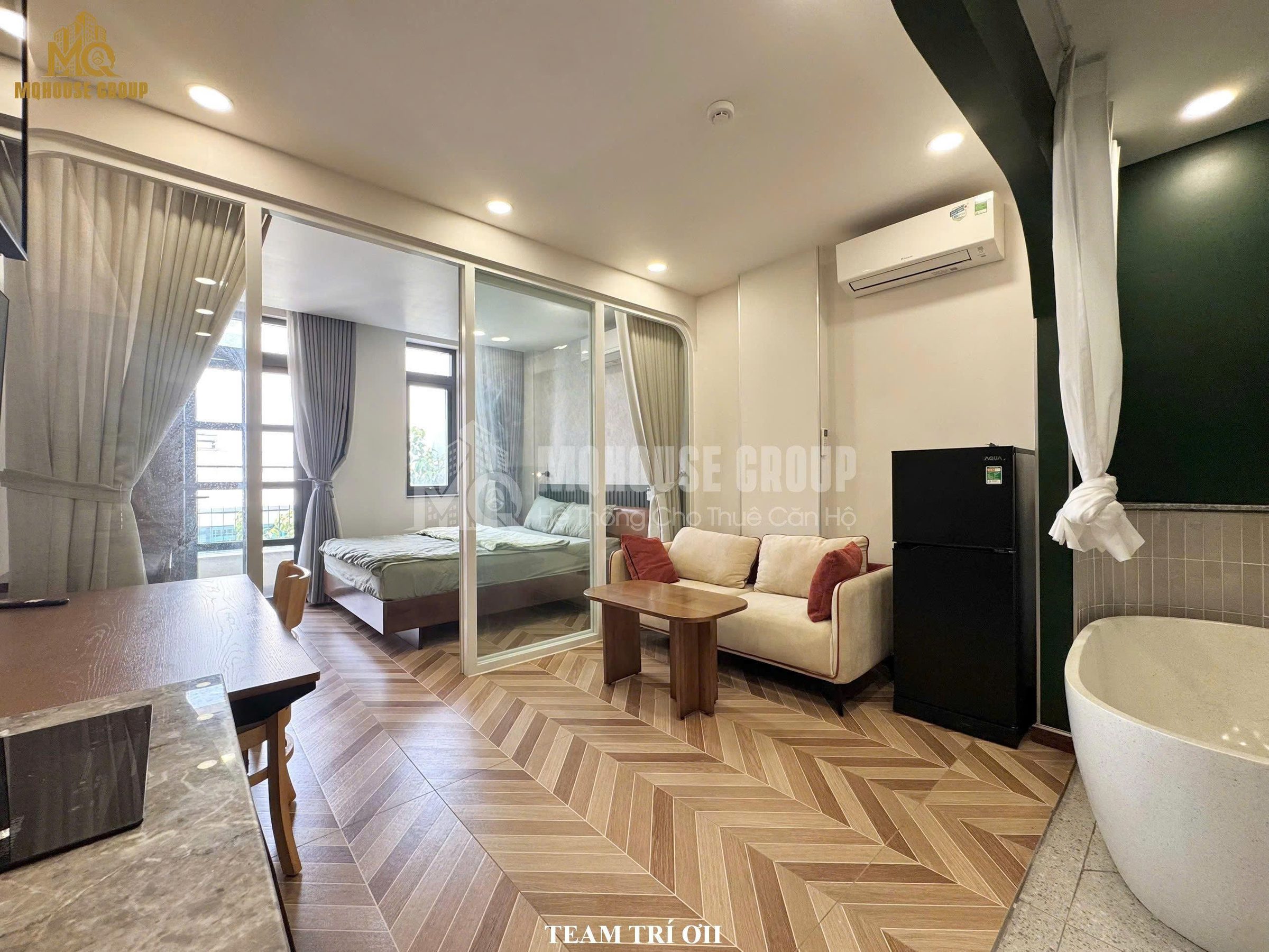 CHO THUÊ CĂN HỘ CAO CẤP , GẦN VÒNG XOAY HÀNG XANH, 55M2 CHỈ 13TR/TH. LH:0982048459.
