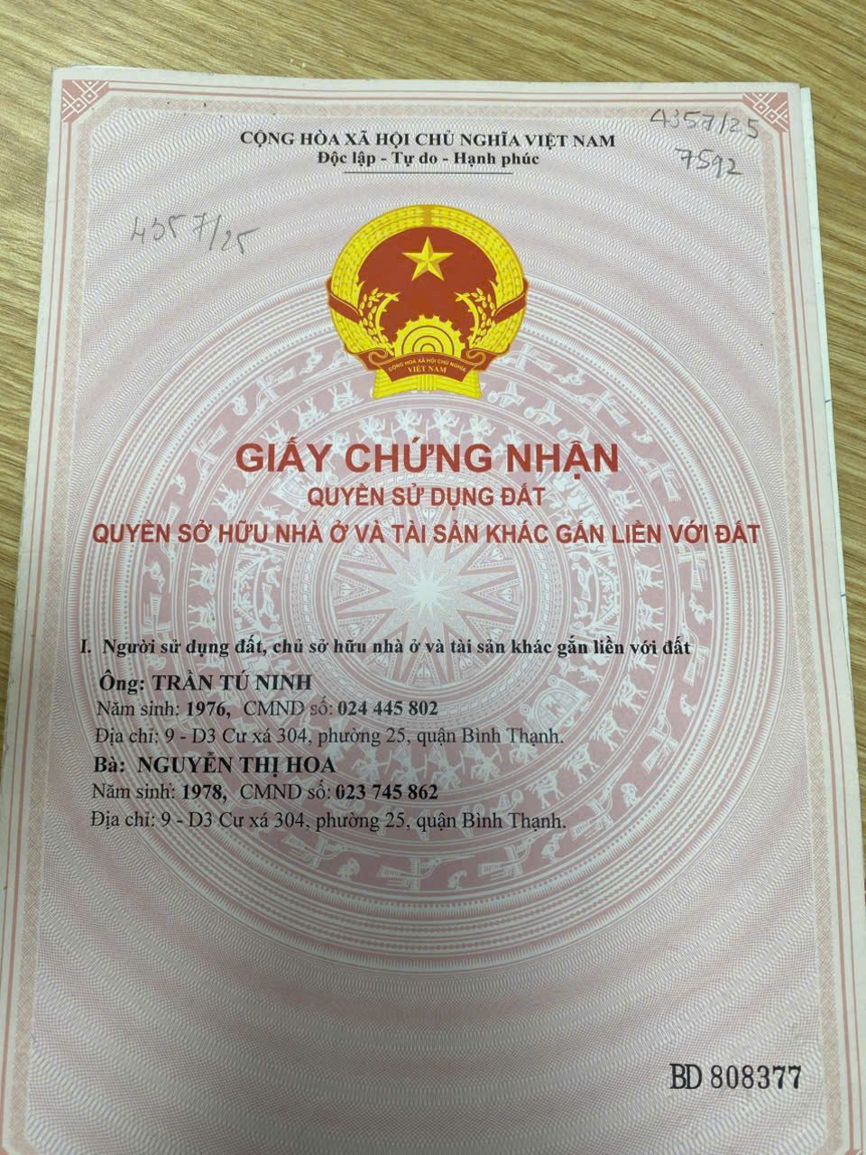 BDS  HVL LVCC: BÁN CĂN 2PN  CHUNG CƯ THẾ KỈ 21 86 TÂN CẢNG