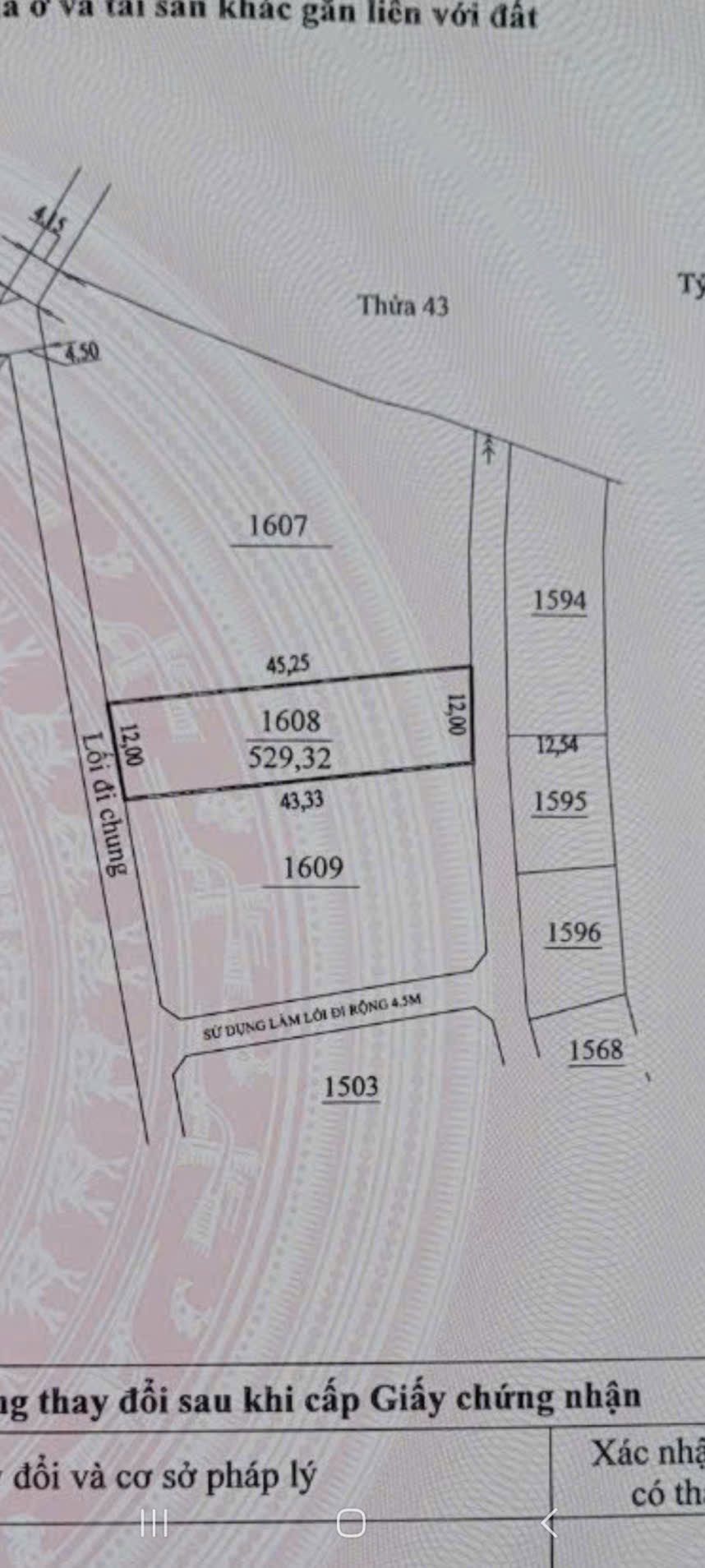 529m2 nông nghiệp trong khu dân cư