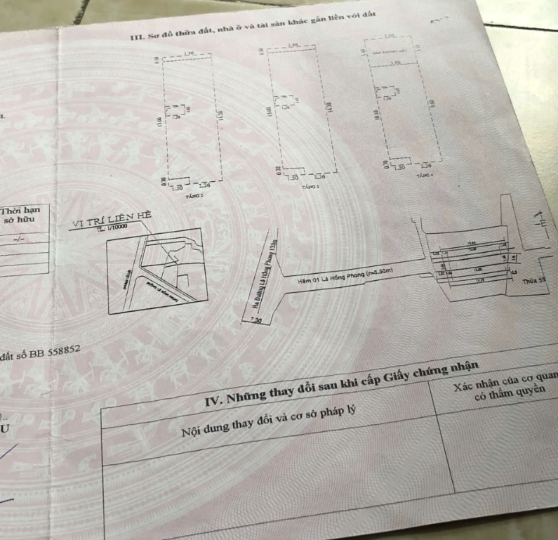 BÁN NHÀ 1 TRỆT 3 LẦU HẺM Ô TÔ LÊ HỒNG PHONG, ĐÃ HOÀN CÔNG