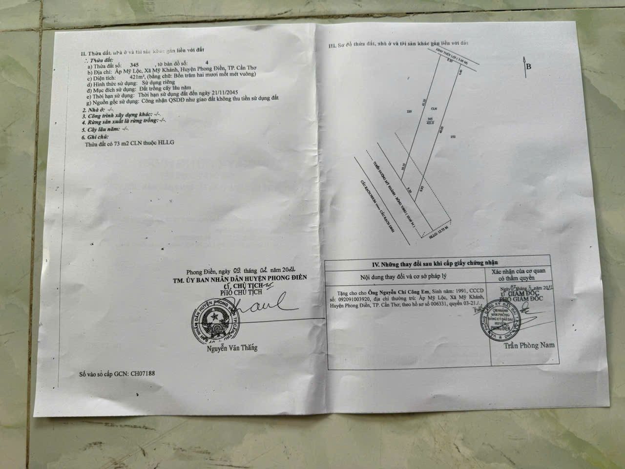 Cần Bán Đất Và Nhà Tuyến Đường Bông Vang Trường Tuyền , Phường An Bình, Quận Ninh Kiều, Cần Thơ