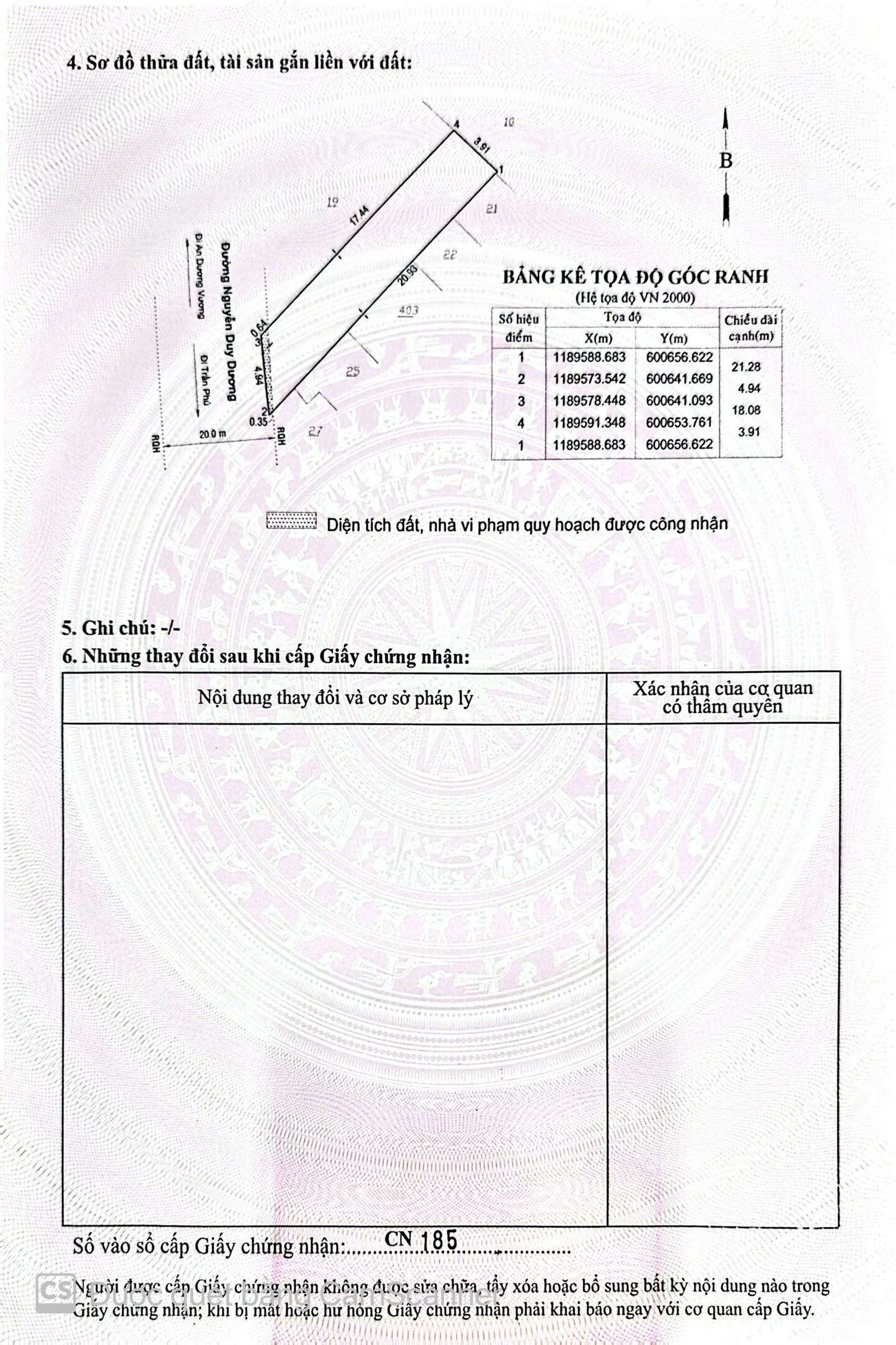 Bán nhà 76.5m² full thổ cư ngang 4m giá 23 tỷ tại Phường An Đông