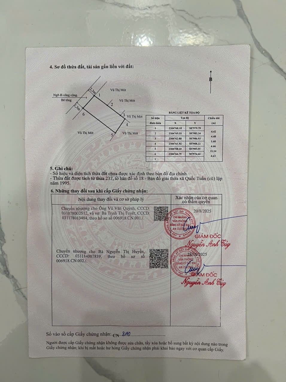 05.2026.Bán đất 50m² full thổ cư ngang 4,63m giá 1.07 tỷ tại Phường An Dương( Quốc Tuấn). liên hệ 0362558882
