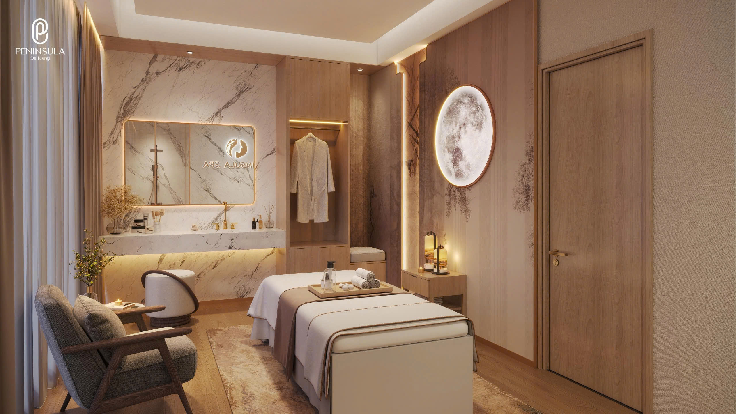 Căn độc quyền 2PN 2WC tầng trung view sông Hàn, vịnh biển - Dự án căn hộ cao cấp Peninsula Đà Nẵng